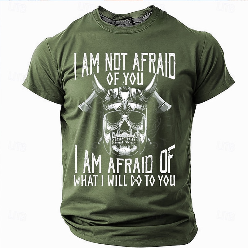 Men's Skull T Shirt Short Sleeve T shirt 3D Print Crew Neck Shirt Gothic Street Dark Party Black Red Blue Summer Spring Clothing Apparel S M L XL XXL XXXL