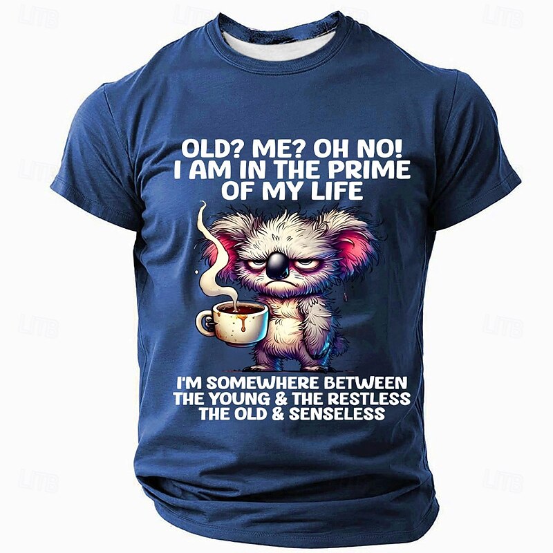 Men's Animal Funny T Shirt Short Sleeve T shirt 3D Print Crew Neck Round Neck Shirt Fashion Exaggerated Daily Party Street Casual Black Red Blue Summer Spring All Seasons Clothing Apparel S M L XL3