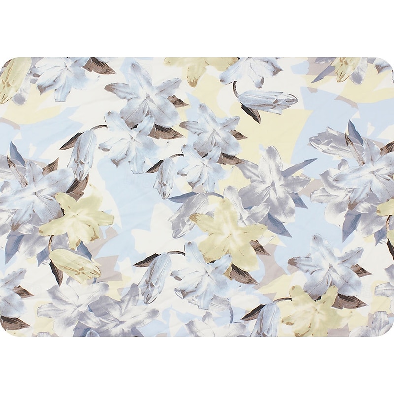 Mermaid Evening Gown Formal Wedding Floor Length Long Sleeve V Neck Satin with Floral Print Wedding Guest Dress4