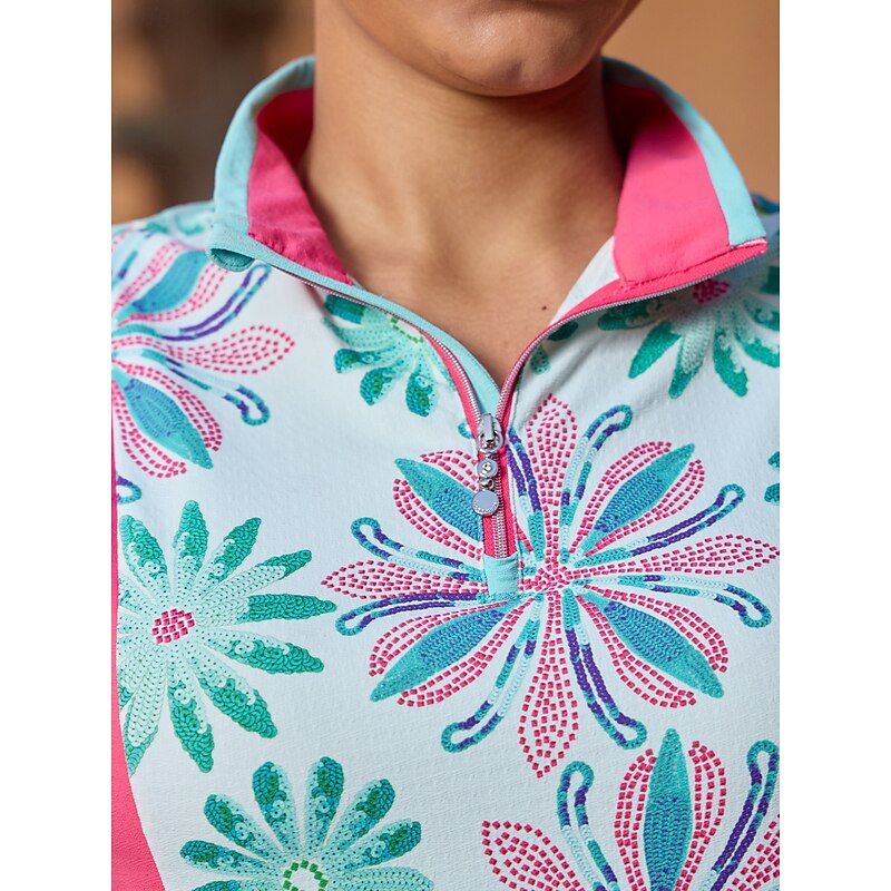 Women's Golf Polo Shirt Mint Green Sleeveless Top Ladies Golf Attire Clothes Outfits Wear Apparel4