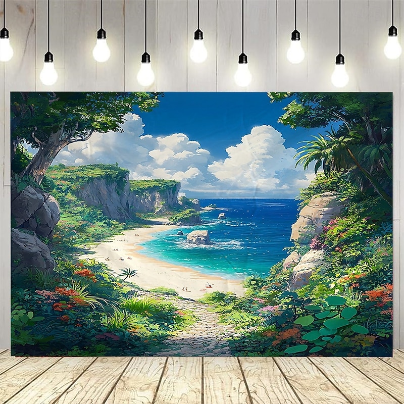 A Plant Lake Landscape Tapestry Wall Art Large Tapestry Mural Decor Photograph Backdrop Blanket Curtain Home Bedroom Living Room Decoration3