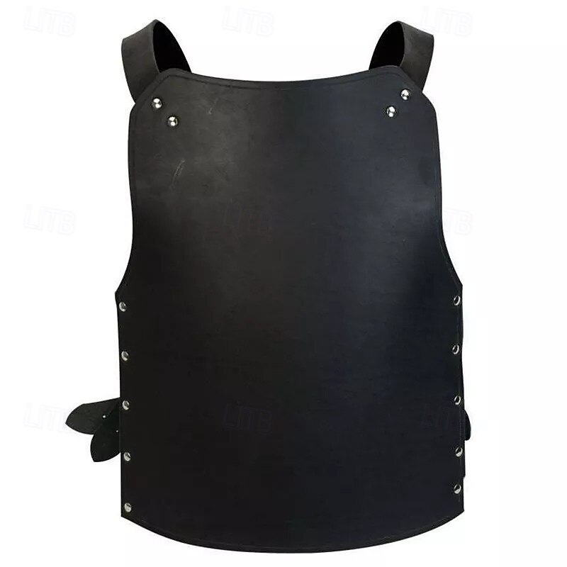 Retro Vintage Medieval Renaissance Armor Vest Chest Guard Warrior Gladiator Viking Fancy Dress Men's Women's Viking Halloween Carnival Performance Party LARP Adults' Vest
