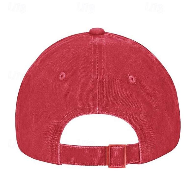 Men's Baseball Cap Sun Hat Trucker Hat Black Wine Cotton Adjustable Fashion Daily Wear Festival Graphic Pattern Casual / Daily3