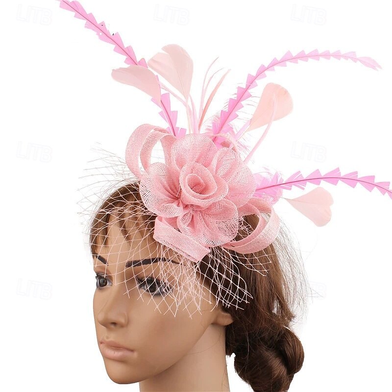 Headpiece Feathers Wedding Evening Party Elegant Wedding With Feather Headpiece Headwear