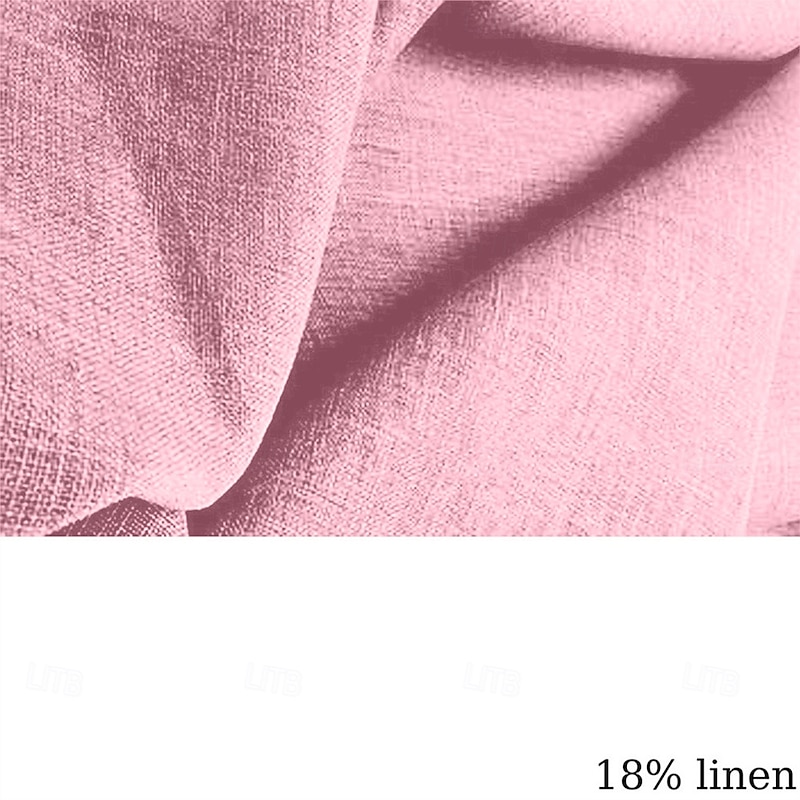 Men's Shirt Linen Shirt Summer Shirt Beach Shirt Plaid Vacation Holiday Pink Green Light Blue Short Sleeve Collar Summer Clothing Apparel3