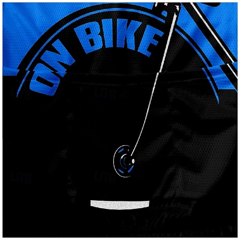 Men's Cycling Jersey Letter & Number Short Sleeve Bike Tee Tshirt Jersey with 3 Rear Pockets Mountain Bike MTB Quick Dry Anatomic Design Wicking Breathable Sports Yellow Red Blue Clothing Apparel3