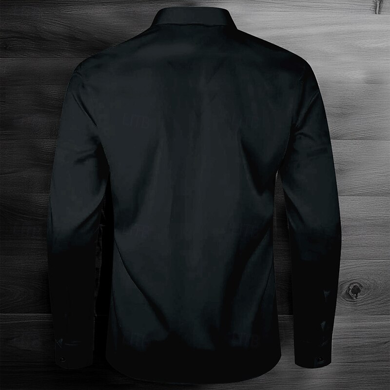 Kentucky Derby Men's Floral Print Halloween Costumes Day of the Dead Shirt Button Up Shirt Long Sleeve Vintage Retro Holiday Festival Summer Spring Turndown 3D Print Funny Kentucky Derby Shirts Black2