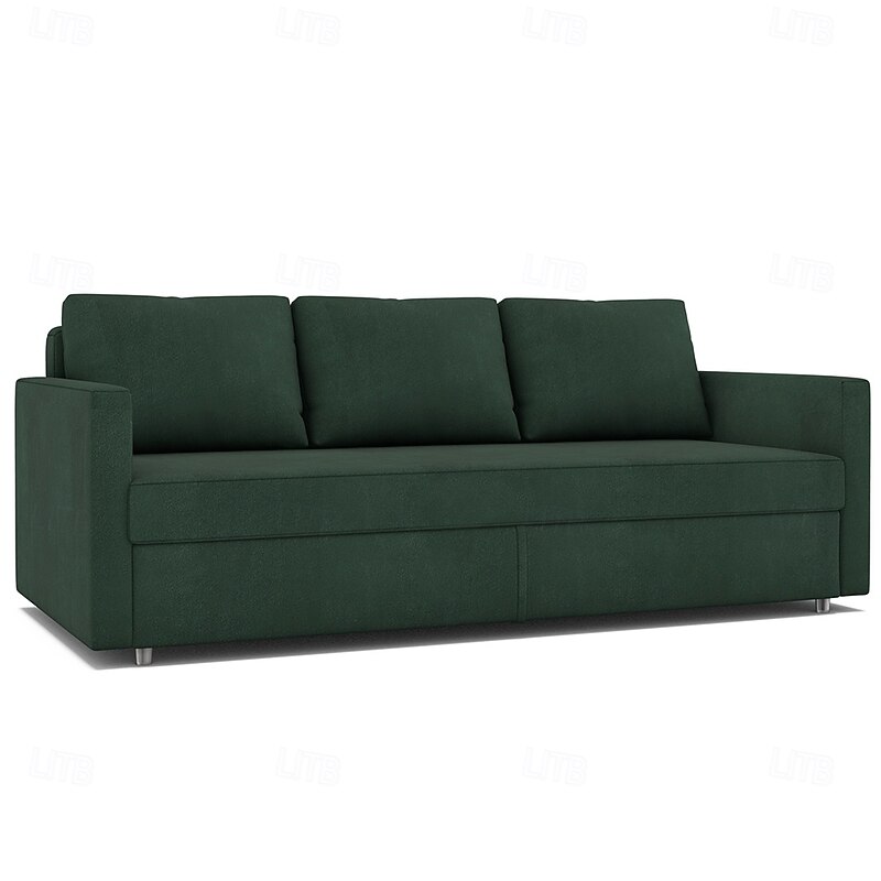 Sofa Bed Cover Velvet Futon Cover Solid Color Quilted Slipcovers Frihetcover Litb Prime Cover2