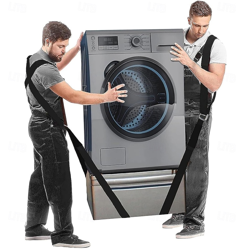 Adjustable Moving Straps, Furniture Moving Straps Lifting Straps for 2 Movers Shoulder Lifting and Moving System for Move Furniture, Appliances, Mattresses, Heavy Objects up to 800 lbs - Main Image