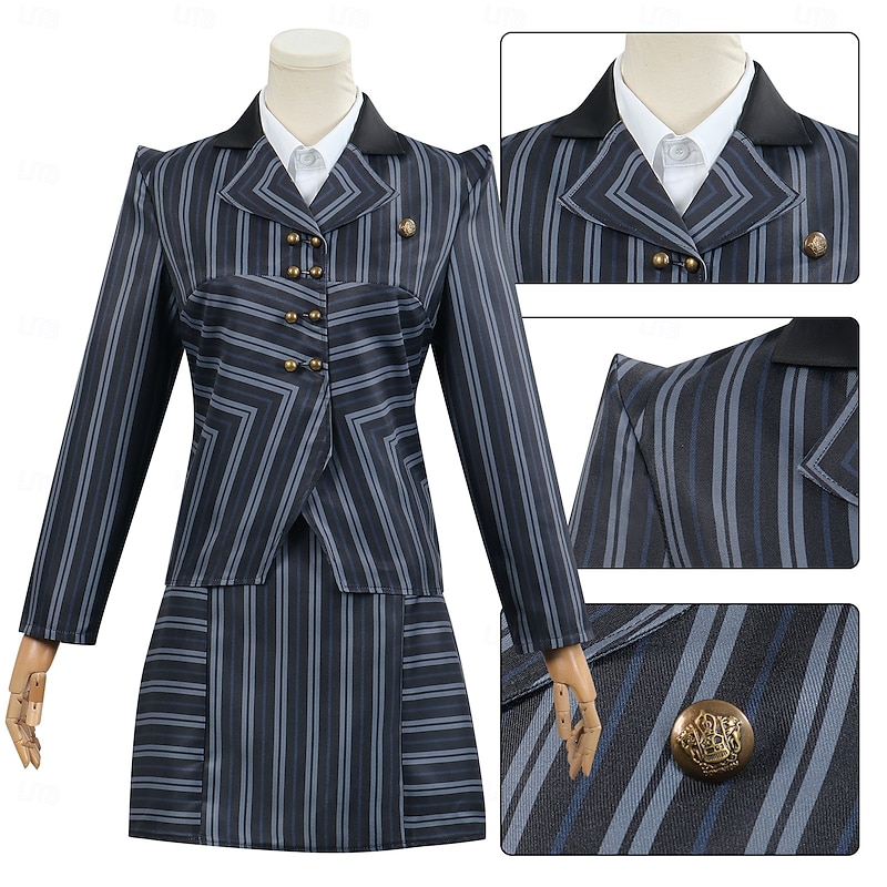 Witch Elphaba Outfits Costume Walpurgis Night Movie TV Theme Costumes Movie Cosplay for Women's Adults' Halloween Carnival Mardi Gras Performance Party Stage4