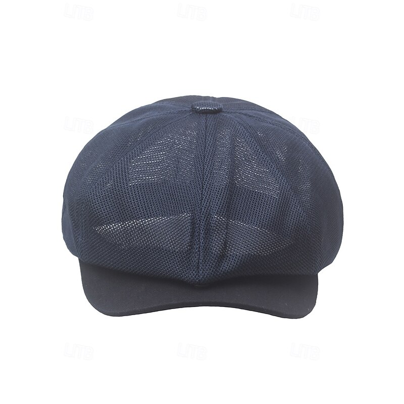 Men's Breathable Mesh Newsboy Cap – Lightweight Vintage Flat Cap for Summer, Stylish Gatsby Ivy Hat for Casual and Outdoor Wear4