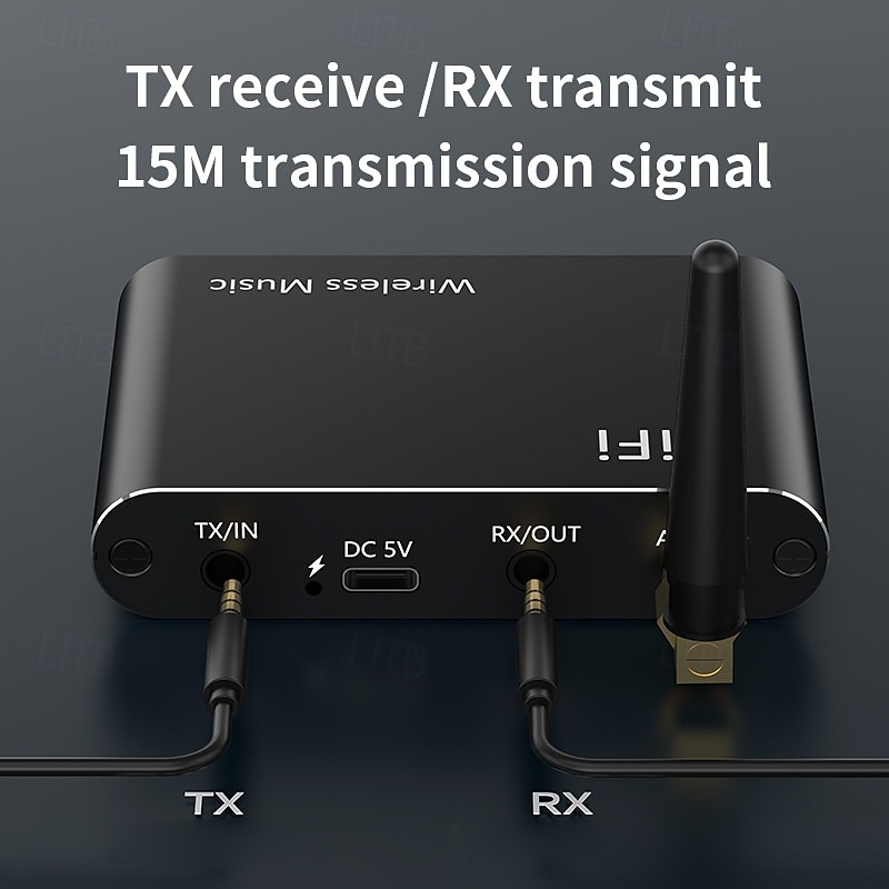 Bluetooth 5.4 Transmitter Receiver Adapter 3.5mm AUX Jack for Speakers Headset U Disk PS5 Audio Receiver Support A2DP/AVRCP2