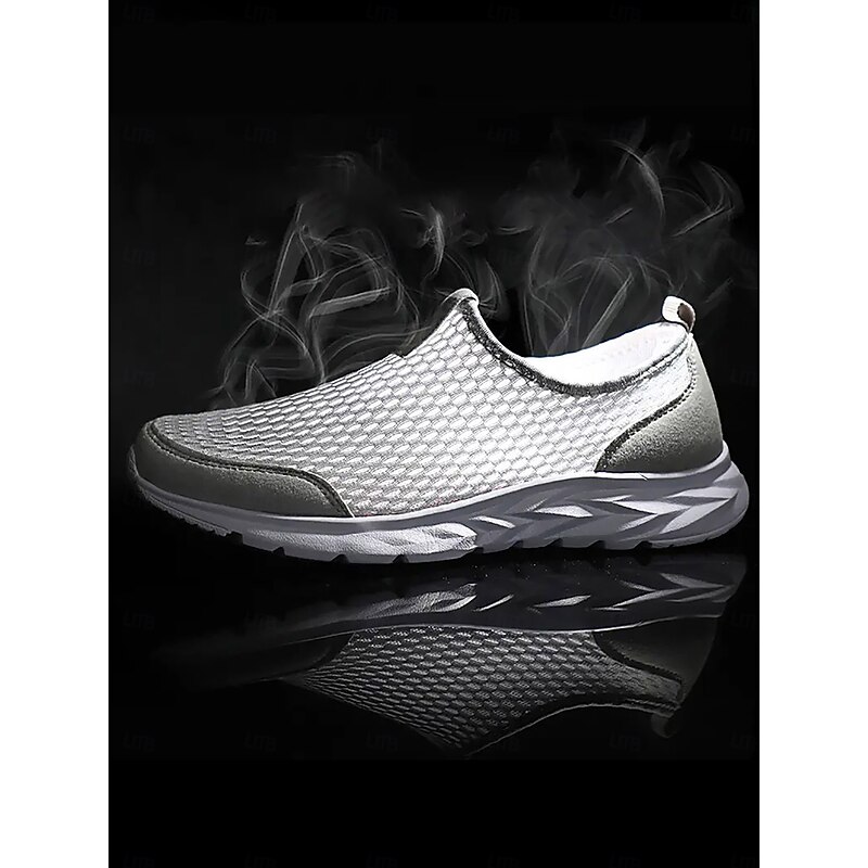 Women's Mesh Slip-On Walking Shoes - Breathable Lightweight Sneakers for Travel & Outdoor Activities2