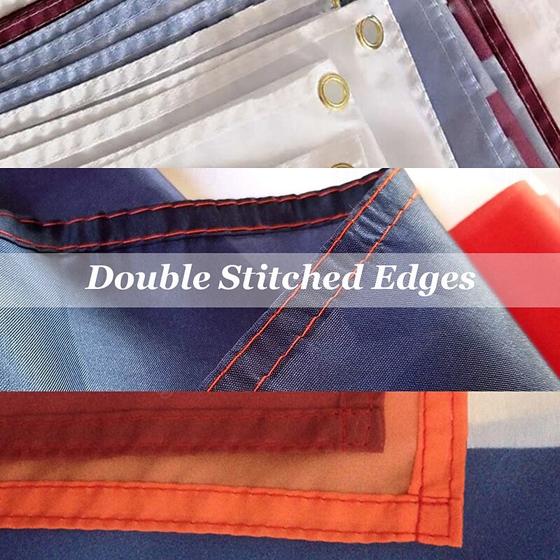 4th of July Outdoor Indoor with Grommets Patriotic Flag Veteran Gift Memorial Day American House Yard Garden Decorations Holiday Banner Sign4