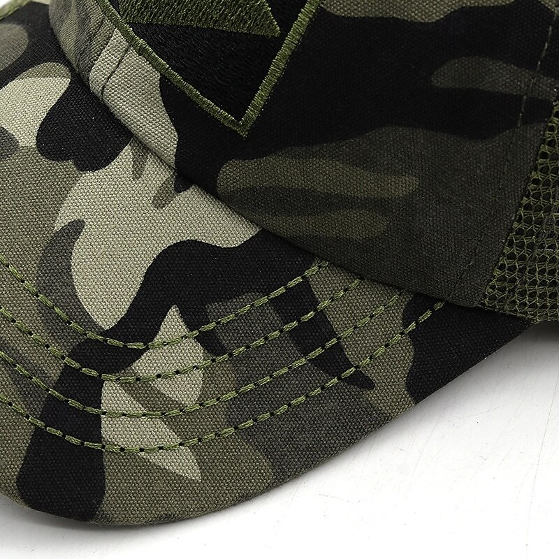 Men's Baseball Cap Sun Hat Trucker Hat Mesh Cap Black Green Cotton Adjustable Fashion Daily Wear Festival Pattern Solid / Plain Color Casual / Daily4