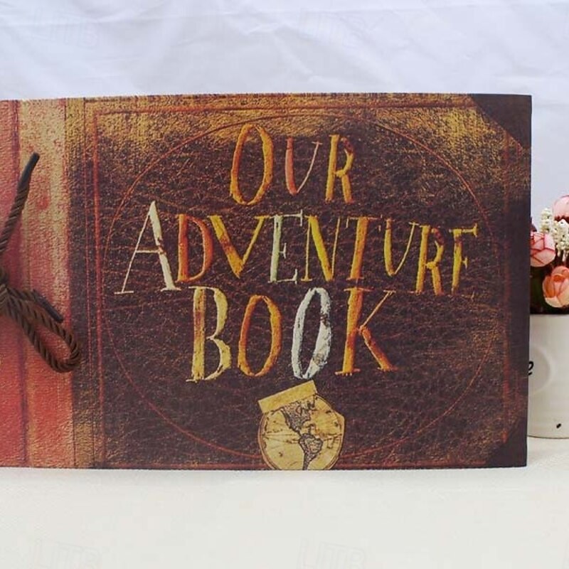 Vintage-Inspired 80-Page DIY Scrapbook Album - Handcrafted Kraft Paper Photo Book for Anniversaries Mother's Day & Valentine's Gifts