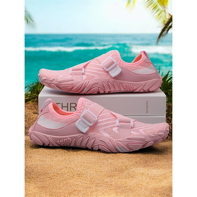 Women's Quick-Dry Wide Fit Water Shoes – Lightweight Barefoot Aqua Socks with Anti-Slip Sole, Breathable & Flexible for Beach, Swimming, Surfing & Water Sports