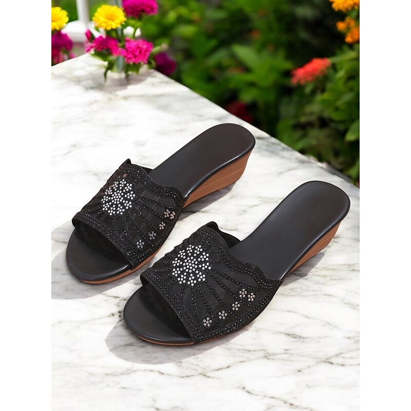 Classic Black Block Heel Strappy Sandals for Women - Chic Ankle Strap Heels for Work, Party & Wedding4