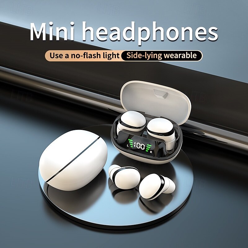 Ultra Small Mini Wireless Bluetooth Headset Peanut Size Invisible In-Ear Running Waterproof Noise Reduction3
