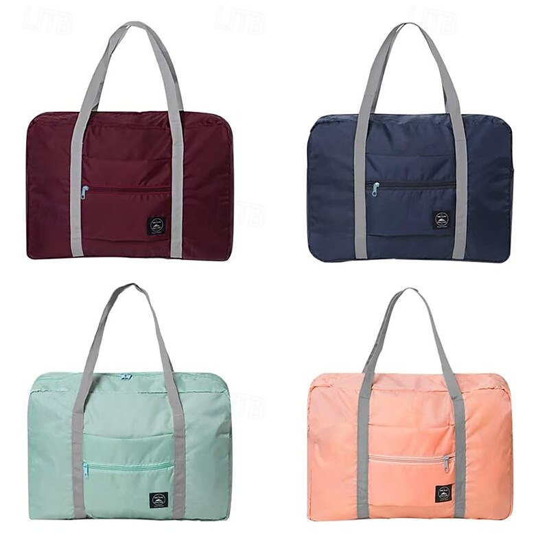 Weekender Bag Travel Duffel Bag with Shoe Compartment, Gym Bag with Wet Dry Separation for Women Men, Waterproof Foldable Oxford Travel Bag, Handheld Luggage for Outdoor and Packing3