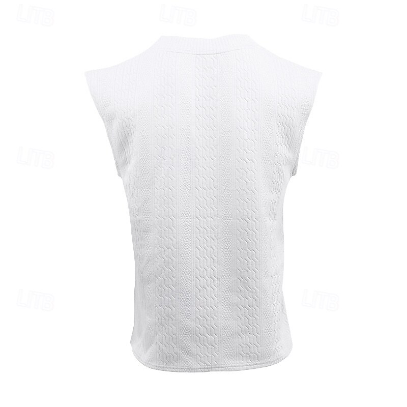 Men's Tank Top Vest Top Undershirt Sleeveless Shirt Sleeveless V Neck Summer Plain Fashion Designer Basic Classic Vacation Street Going out Black White Dark Navy Top Tee for Men4