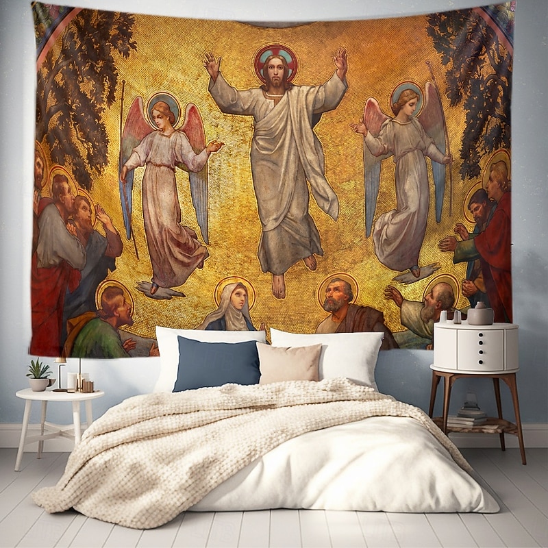 Medieval Tapestry Middle Age Wall Art Large Tapestry Mural Decor Photograph Backdrop Blanket Curtain Home Bedroom Living Room Decoration