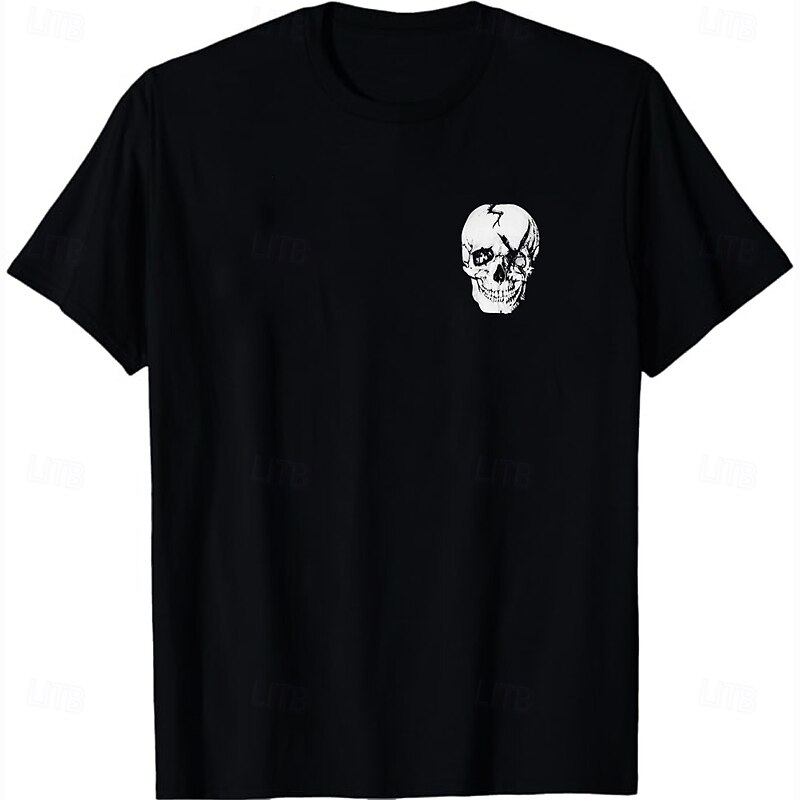 Mens Skull Graphic T-Shirt: "My Scars Tell A Story When Life Tried To Break Me But Failed" Inspirational Resilience Tee2