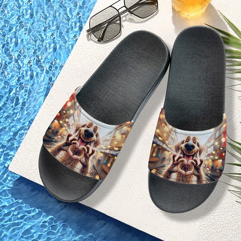 Unisex 3D Alligator Print Slide Sandals – Comfortable Non-Slip Pool & Beach Slippers for Summer, Outdoor & Casual Wear4