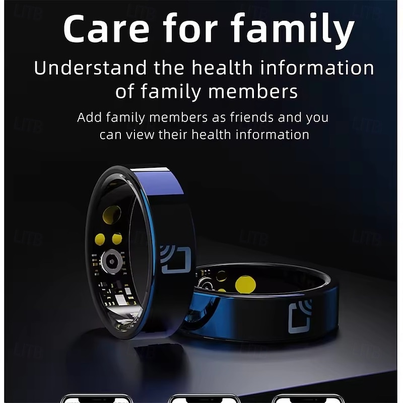 NFC R20 Smart Ring Access Control Sleep Monitor Fitness Tracker Camera Control Android iOS