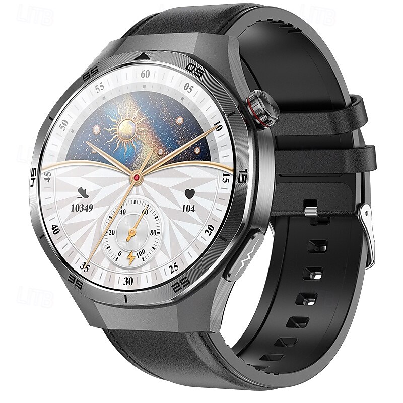 iMosi ET456 Smart Watch 1.56 inch Smartwatch Fitness Running Watch Bluetooth ECG+PPG Temperature Monitoring Pedometer Compatible with Android iOS Women Men Hands-Free Calls Waterproof Media Control4