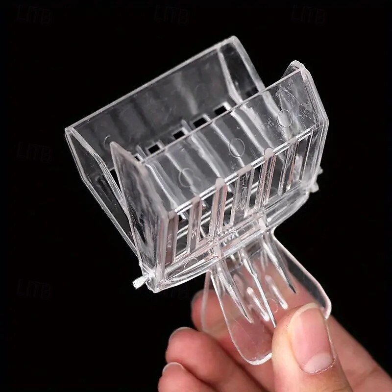 5 Pieces Clear Plastic Queen Bee Cage Clips Beekeeping Equipment Beekeeping Tools Durable Portable Bee Catcher3