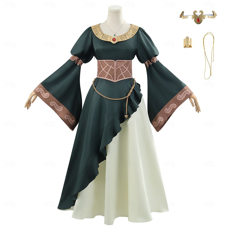 The Lord of the Rings Cosplay Cosplay Costume Masquerade Vacation Movie Cosplay for Women's Adults' Carnival Masquerade Performance Party