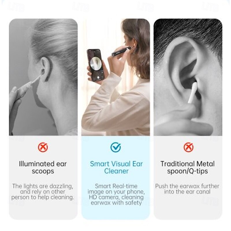 Bebird Ear Care Wax Removal Tool Camera Cleaning Kit- Wireless Cleaner Ear Cleaner with Camera4