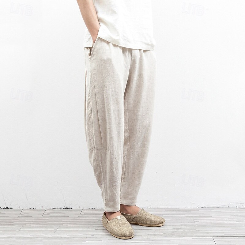 Retro Vintage Medieval Renaissance Pants Trousers Fancy Dress Men's Masquerade Casual Daily Adults' Pants3