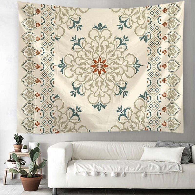Mandala Bohemian Hanging Tapestry Wall Art Large Tapestry Mural Decor Photograph Backdrop Blanket Curtain Home Bedroom Living Room Decoration3