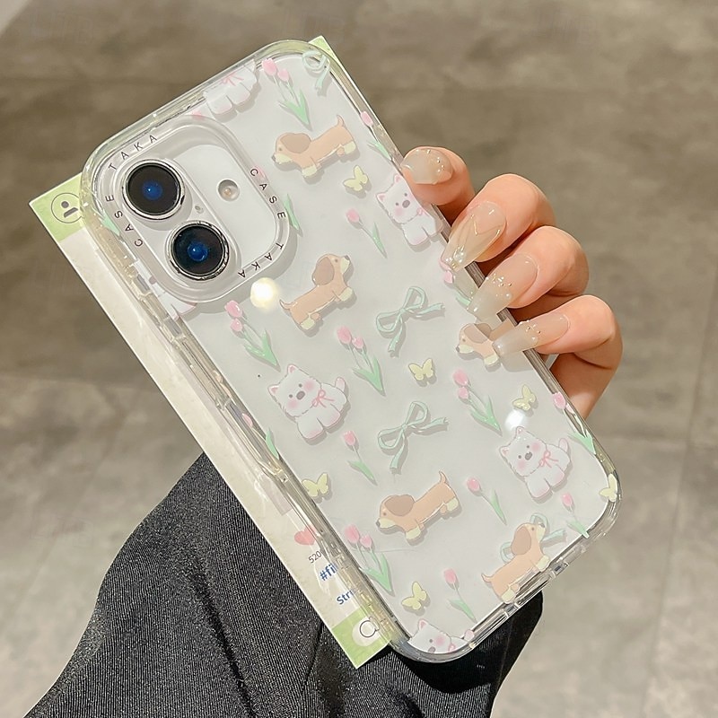 Phone Case For iPhone 16 15 14 Pro Max 16e 13 Wallet Case Shockproof Cartoon TPU Acrylic4