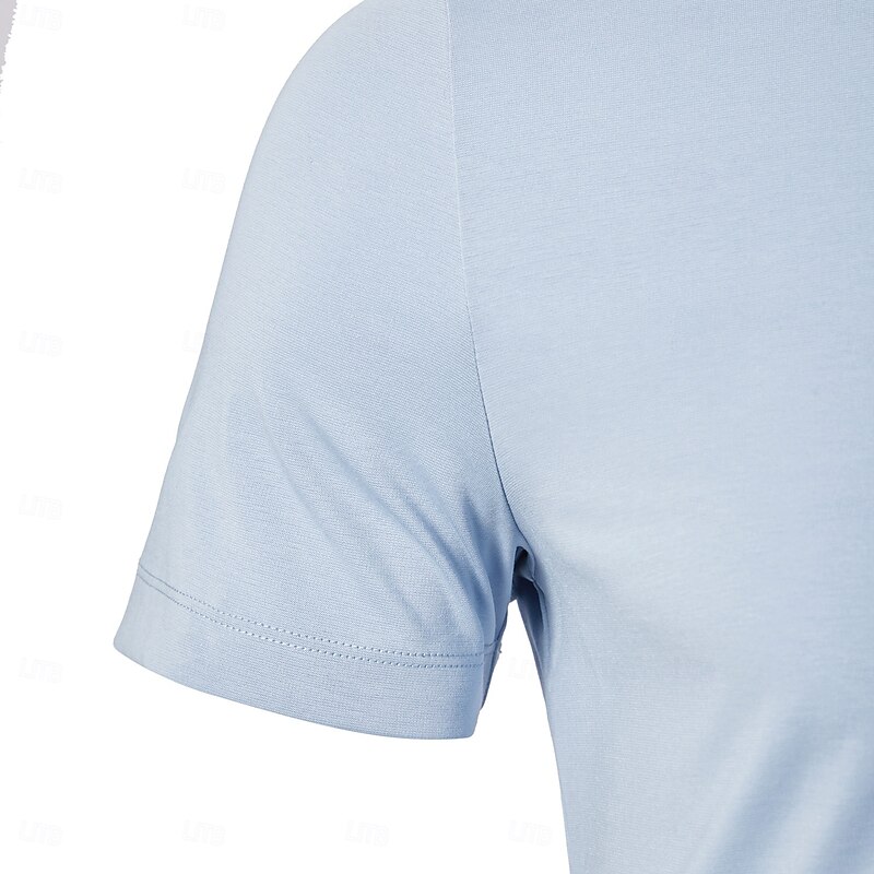 Men's T Shirt Short Sleeve Crew Neck Summer Spring Knitwear Vacation Vintage Crewneck School Training Outdoor Black Pink White Top Tee for Men4