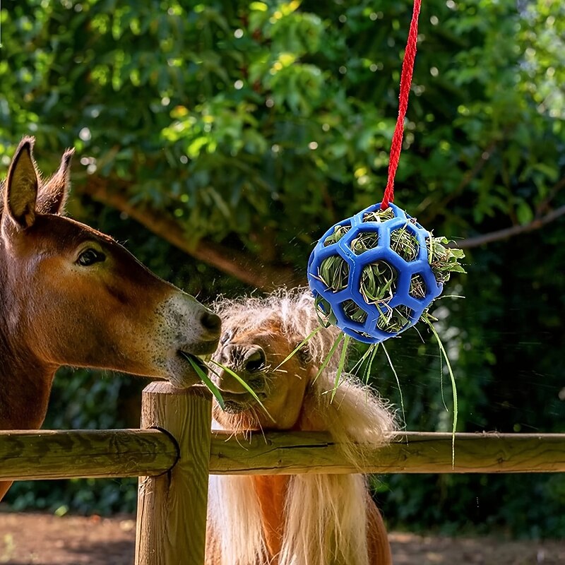 Horse Feeding Toy Ball Hanging Horse Toy  Stable Feeding Ball, Stretch Resistant TPR Hay Feeder Toy Ball2