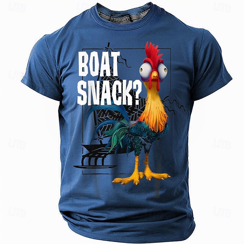 Men's Animal Funny T Shirt Short Sleeve T shirt 3D Print Crew Neck Shirt Fashion Daily Street Casual Daily Black Red Blue Summer Spring Clothing Apparel S M L XL XXL XXXL