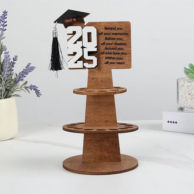 2025 Graduation Money Holder for Cash, Graduation Gift Creative Wooden Graduation Wallet, Unique Gift for Graduation Season and Celebrations