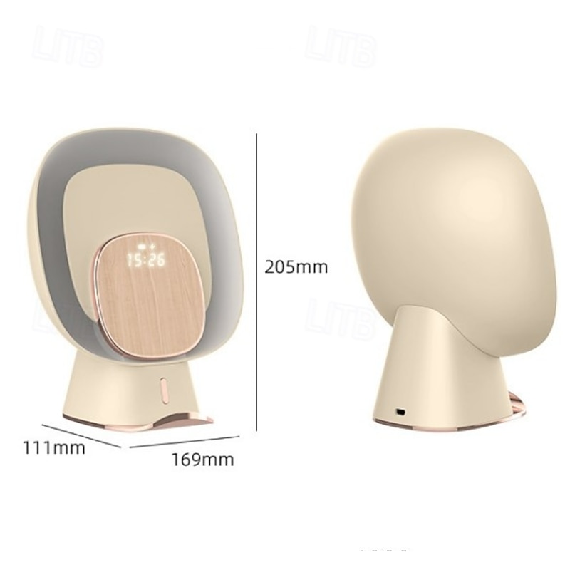 Silent Adhesive Mosquito Killer Lamp Ambient Light Wireless Charging Stand Clock 1200mAh4