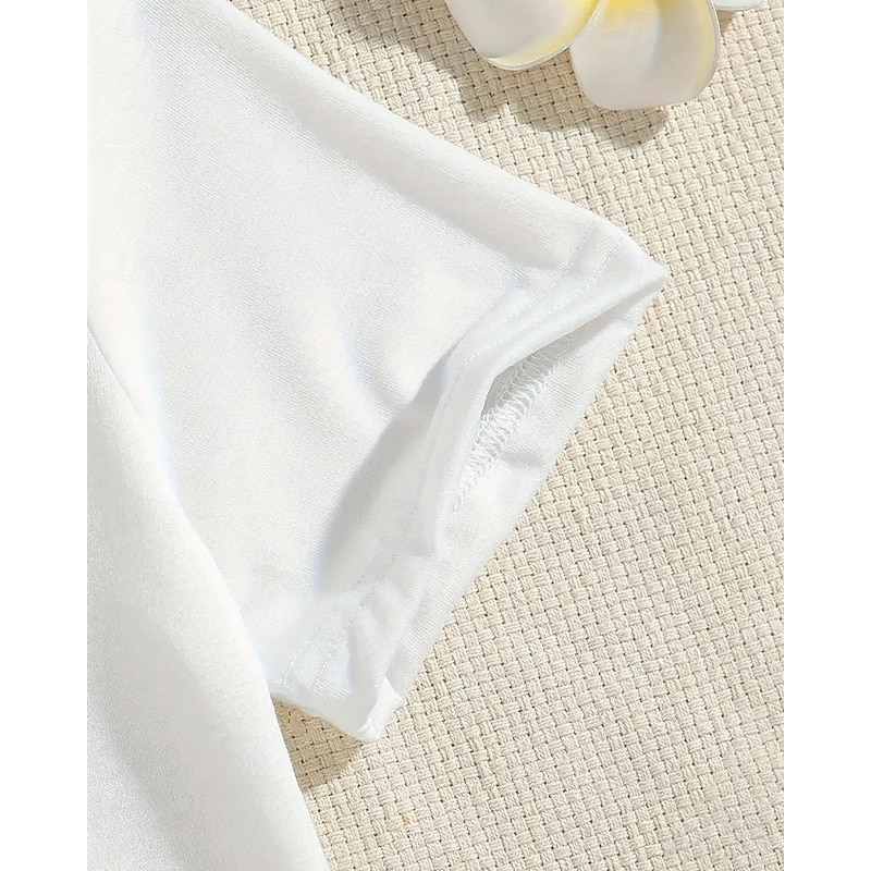 100% Cotton Kids Girls' White Pink Purple Graphic Castle T shirt Tee Crew Neck Short Sleeve Outdoor Vacation Daily Classic Casual Print Summer3