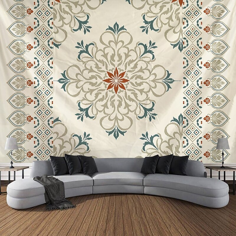 Mandala Bohemian Hanging Tapestry Wall Art Large Tapestry Mural Decor Photograph Backdrop Blanket Curtain Home Bedroom Living Room Decoration2