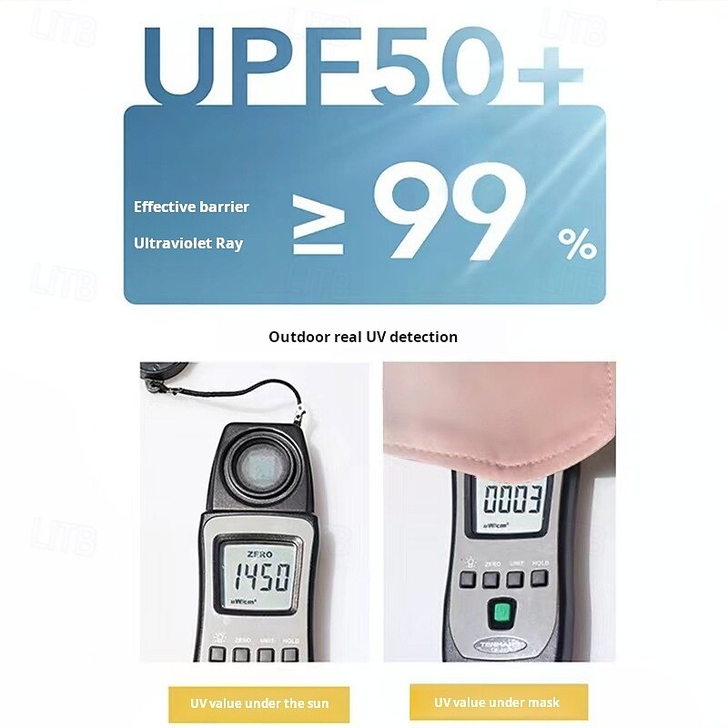 Summer Sun Protection Face Mask for Women, Cooling Breathable Facekini, UV Protection Full Face Cover for Driving, Cycling, Outdoor Activities2