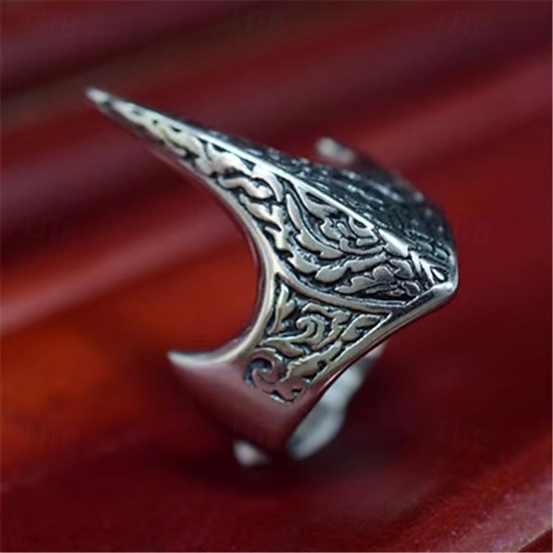 Retro Vintage Medieval Renaissance Rings Pirate Viking Fancy Dress Men's Women's Viking Pirate Halloween Carnival Vacation Party LARP Adults' Ring4