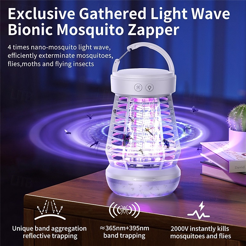 Automatic Electric Shock Mosquito Killer Lamp – Indoor Home Physical Mosquito Trap for Camping and Bedroom Use3