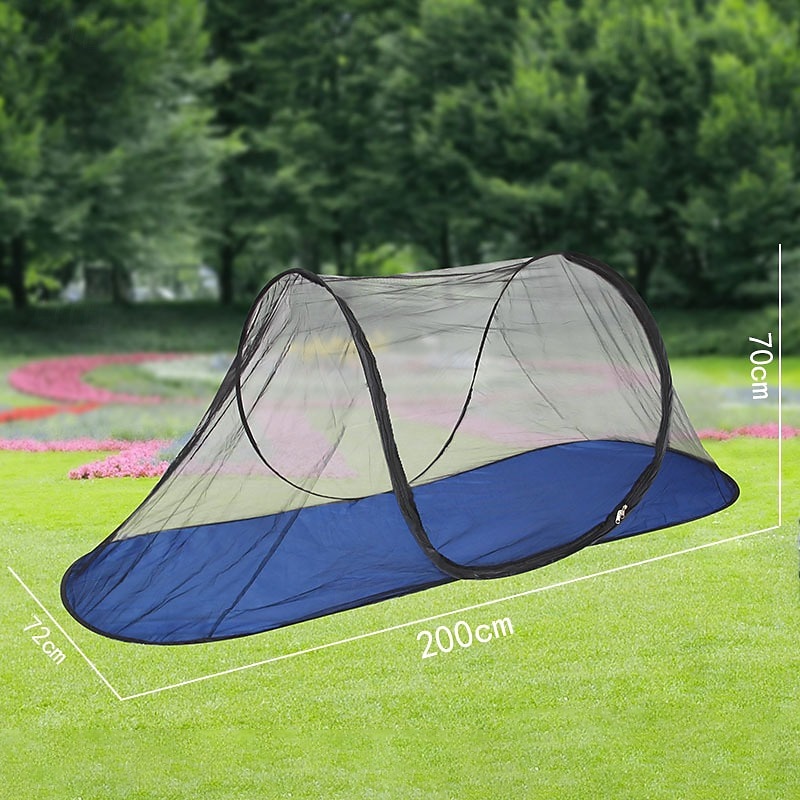 Portable Anti-Mosquito Camping Tent with Hand-Throw Net Lightweight & Durable Polyester Fabric for Outdoor Adventures Large Size Foldable Outdoor Mosquito Net Portable Outdoor4