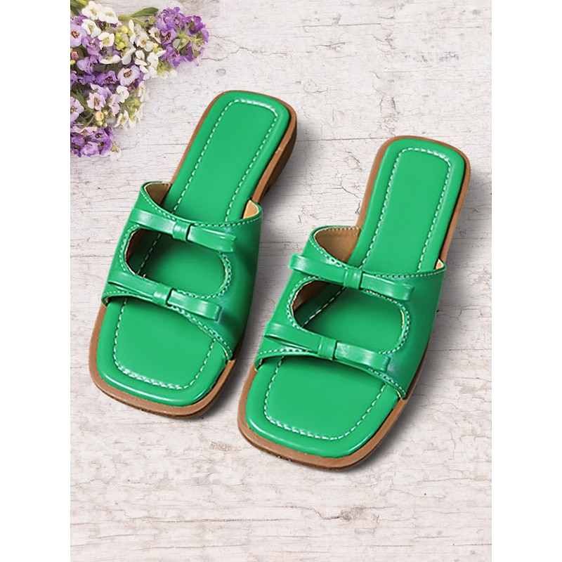 Women's Beige Double Strap Flat Sandals - Chic Casual Slip-On Sandals for Dating & Everyday Wear4