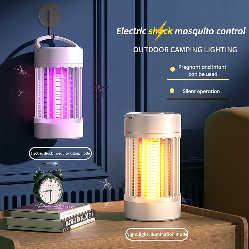 Electric Mosquito Killer Lamp with Purple Light, Indoor Bug Zapper with Night Light Mode, Fly Insect Trap for Home3