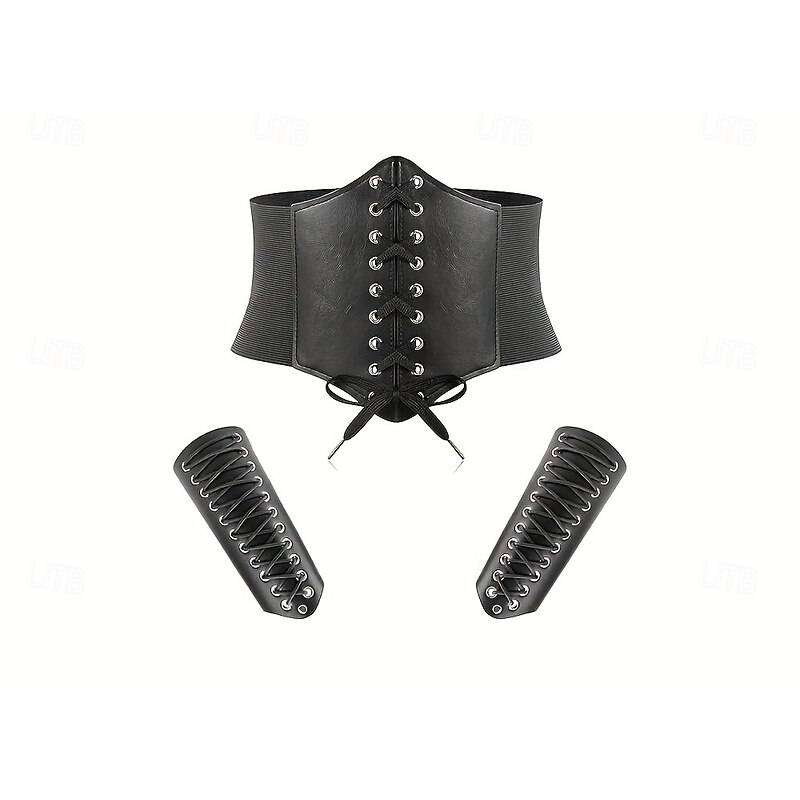 Retro Vintage Medieval Renaissance Waist Belt Wristband Fancy Dress Men's Women's Unisex Viking Fantasy Halloween Carnival Masquerade Performance Stage LARP Adults' More Accessories Waist Belt2